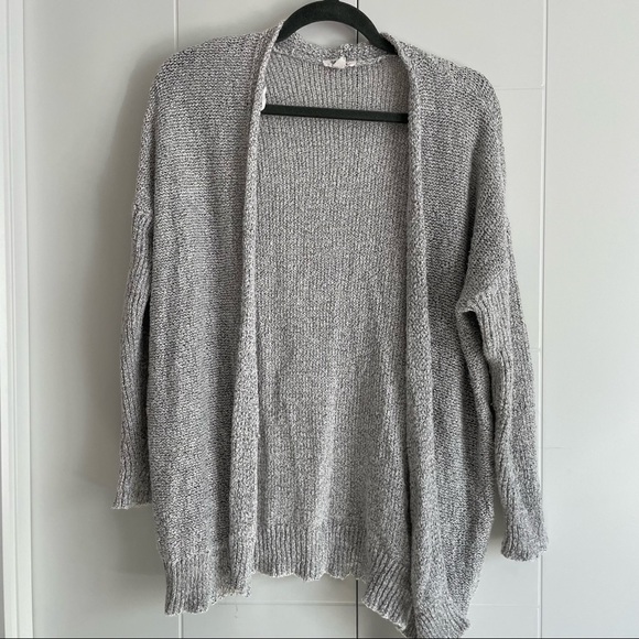 3/$45 Garage Light Grey Mix Knit Cardigan - Picture 1 of 5